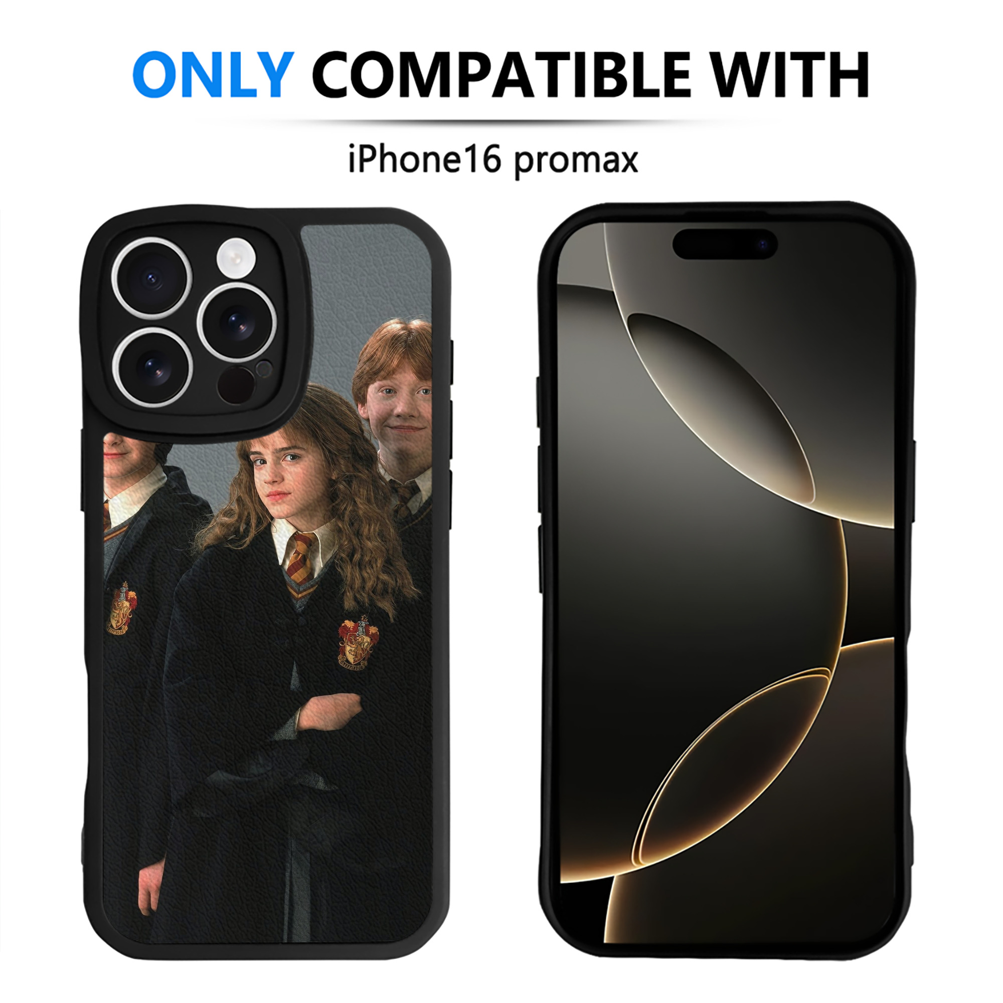 （画像用） Harry Potter ハリー・ポッターシリーズ 【iPhone 16シリーズ対応】シリコンスマホケース（レザー調） 材質：シリコン